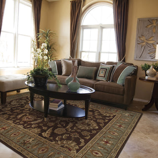 Oriental Weavers Genesis 952Q1 Brown/Blue Area Rug Lifestyle Image