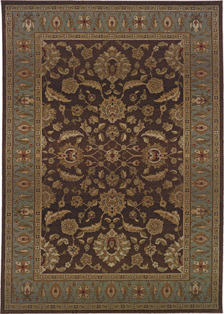 Oriental Weavers Genesis 952Q1 Brown/Blue Area Rug main image