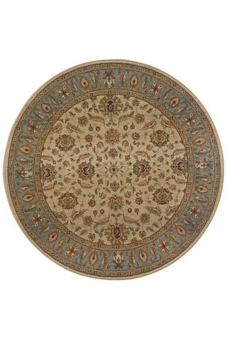 Oriental Weavers Genesis 952W1 Beige/Blue Area Rug 6' Round