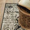 Oriental Weavers Georgia 429G0 Grey/Black Area Rug Room Scene Featured Corner Image