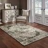 Oriental Weavers Georgia 429G0 Grey/Black Area Rug Lifestyle Image Feature
