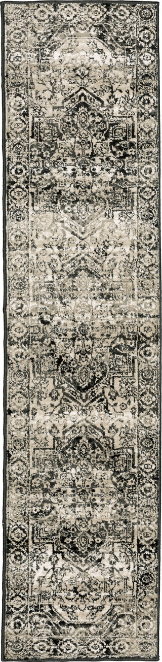 Oriental Weavers Georgia 429G0 Grey/Black Area Rug Runner Image