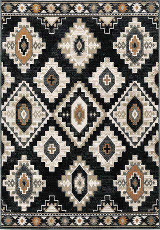 Oriental Weavers Georgia 605F0 Charcoal/Ivory Area Rug main image