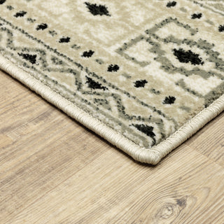 Oriental Weavers Georgia 643A0 Ivory/Grey Area Rug Corner Image