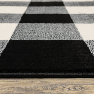 Oriental Weavers Georgia 678D0 Black/Ivory Area Rug Pile Image