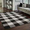 Oriental Weavers Georgia 678D0 Black/Ivory Area Rug Lifestyle Image Feature