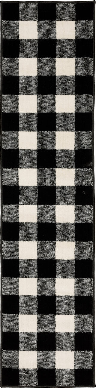 Oriental Weavers Georgia 678D0 Black/Ivory Area Rug Runner Image