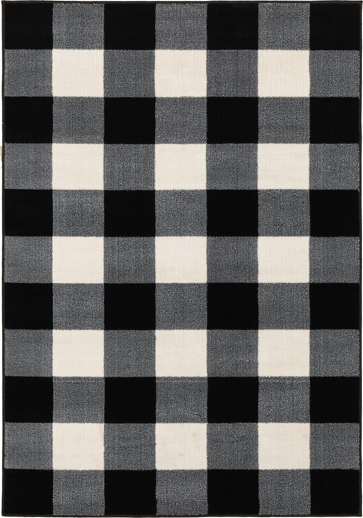 Oriental Weavers Georgia 678D0 Black/Ivory Area Rug main image