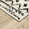 Oriental Weavers Georgia 8826E Ivory/Black Area Rug Corner Image