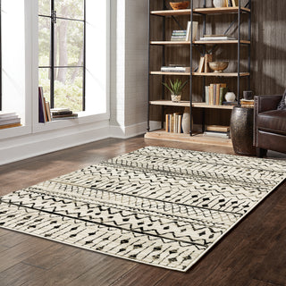 Oriental Weavers Georgia 8826E Ivory/Black Area Rug Lifestyle Image Feature