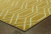 Oriental Weavers Hampton 192Y5 Gold/Ivory Area Rug Corner