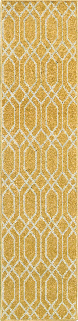 Oriental Weavers Hampton 192Y5 Gold/Ivory Area Rug Runner Image