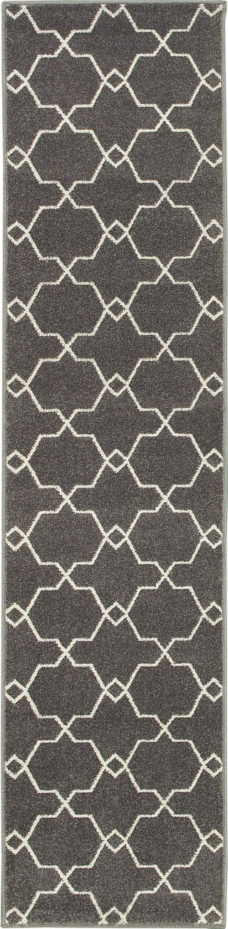 Oriental Weavers Hampton 537E5 Grey/Ivory Area Rug Runner Image