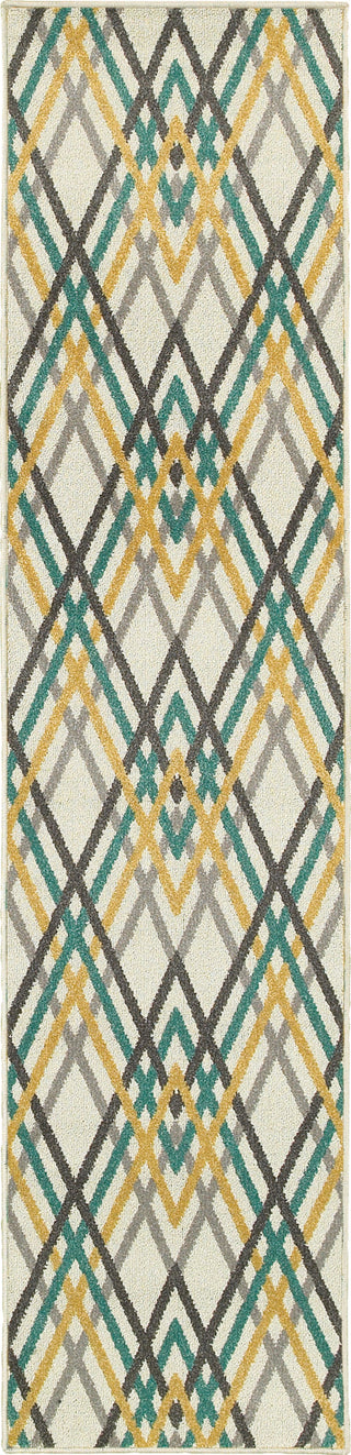 Oriental Weavers Hampton 564W5 Ivory/Grey Area Rug Runner Image