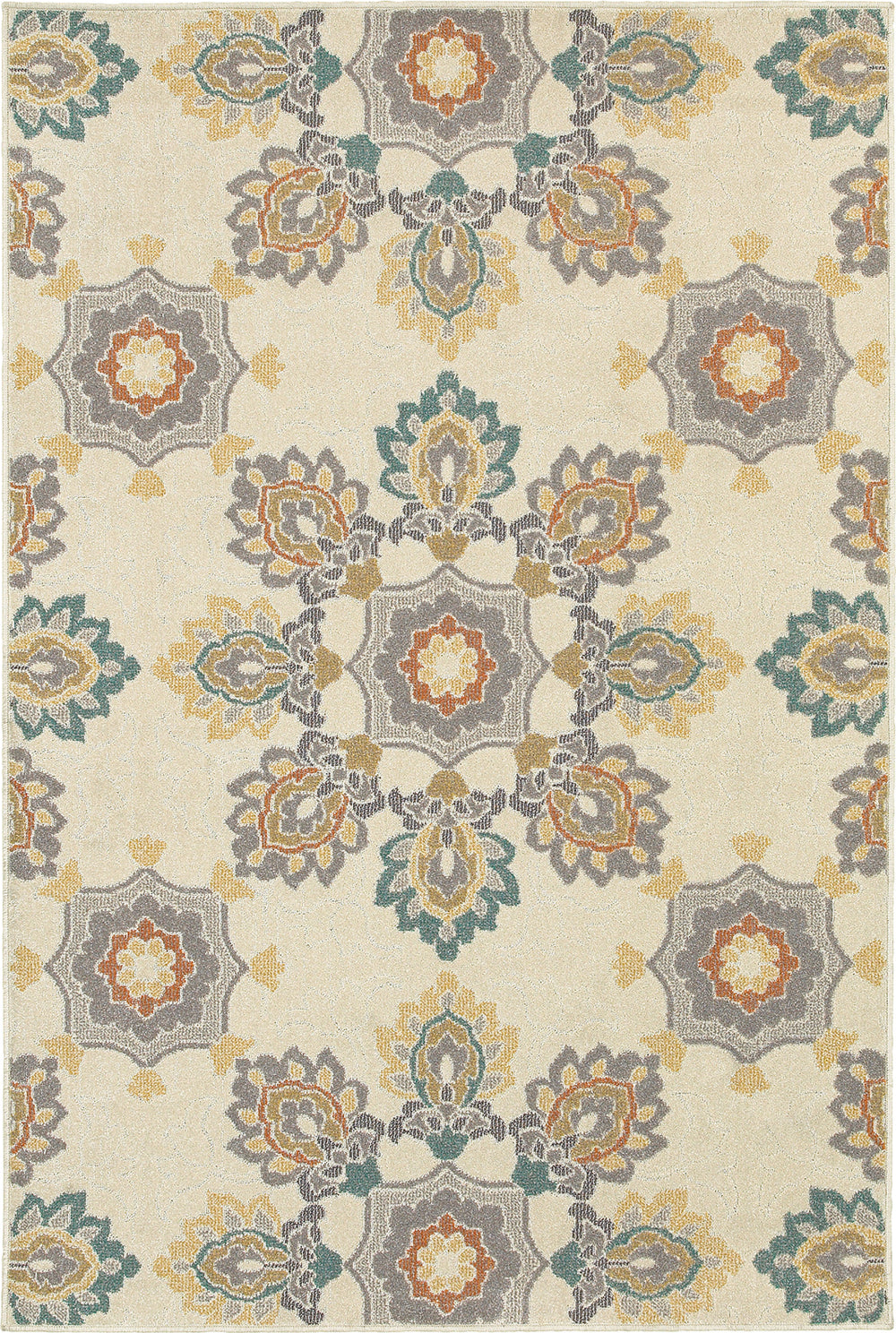 Oriental Weavers Hampton 078W5 Ivory/Grey Area Rug