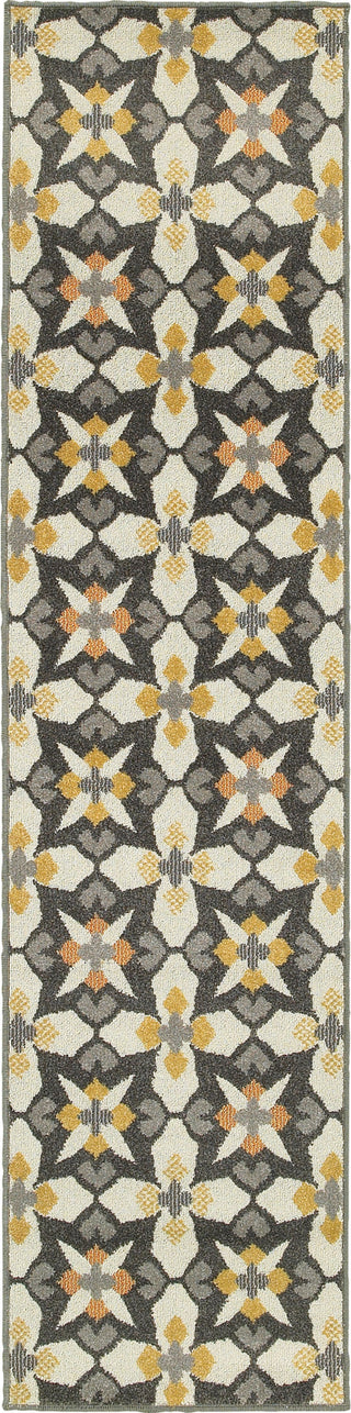 Oriental Weavers Hampton 8021L Grey/Gold Area Rug Runner Image