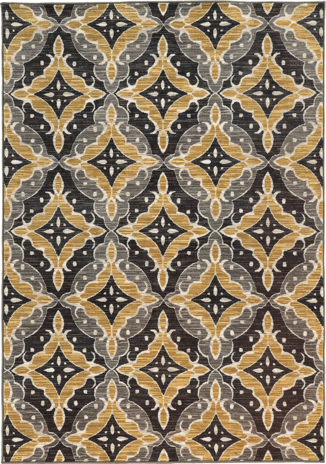 Oriental Weavers Harper 46181 Charcoal/Gold Area Rug main image