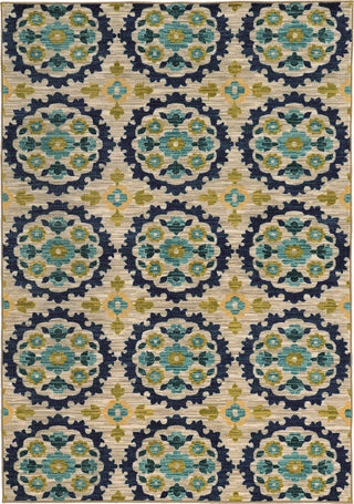 Oriental Weavers Harper 70373 Beige/Blue Area Rug main image