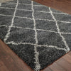 Oriental Weavers Henderson 090K1 Charcoal/ Grey Area Rug Detail Shot Feature