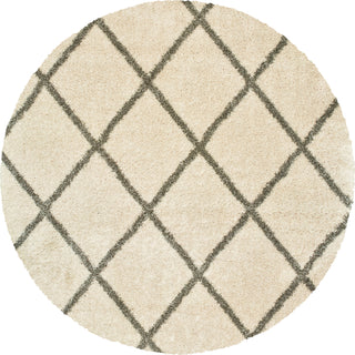 Oriental Weavers Henderson 090W9 Ivory/ Grey Area Rug Round