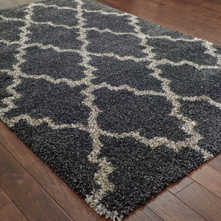 Oriental Weavers Henderson 092K1 Charcoal/ Grey Area Rug On Wood