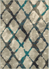 Oriental Weavers Highlands 6613A Grey/Blue Area Rug main image featured