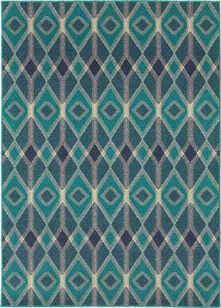 Oriental Weavers Highlands 6627B Blue/Teal Area Rug main image featured