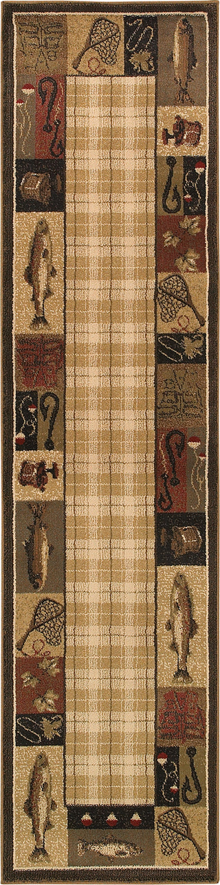 Oriental Weavers Hudson 1065B Beige/Black Area Rug Runner