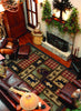 Oriental Weavers Hudson 1067A Brown/Red Area Rug Lifestyle Image Feature