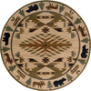 Oriental Weavers Hudson 1072A Ivory/Green Area Rug 7' 8 Round