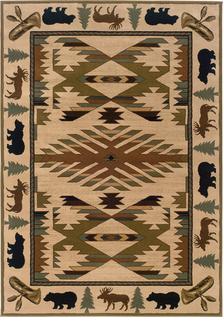 Oriental Weavers Hudson 1072A Ivory/Green Area Rug main image Featured