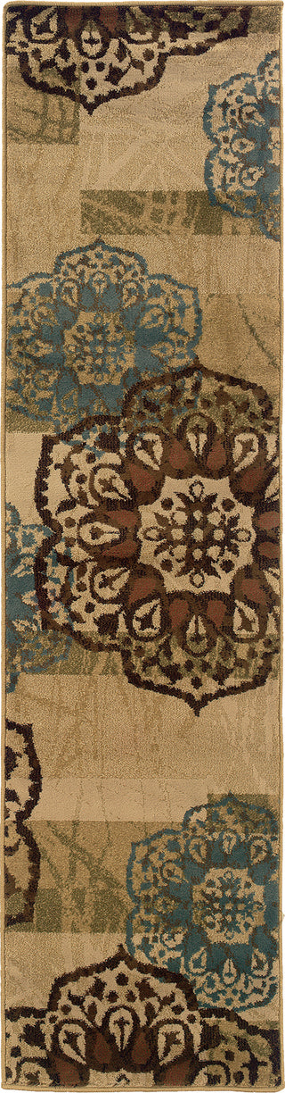 Oriental Weavers Hudson 2797C Beige/Blue Area Rug Runner