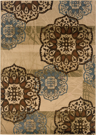 Oriental Weavers Hudson 2797C Beige/Blue Area Rug main image featured