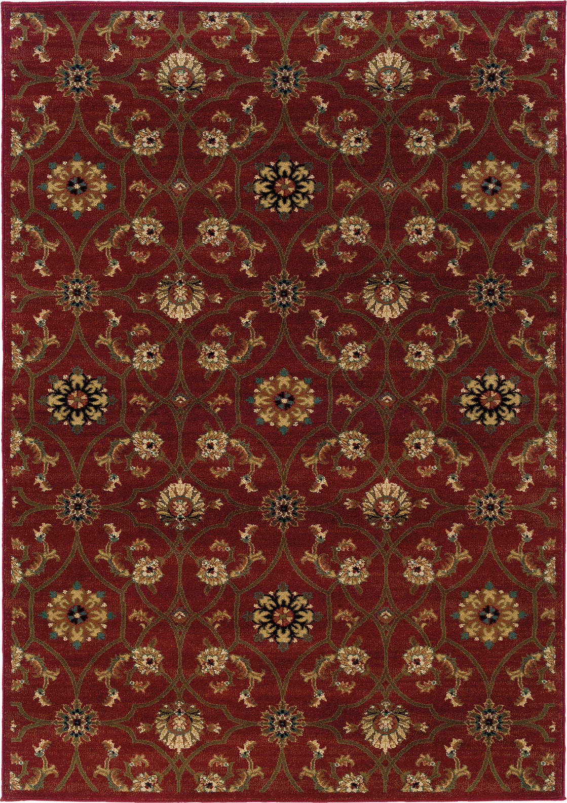 Oriental Weavers Hudson 3299A Red/Brown Area Rug main image featured
