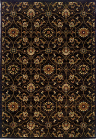 Oriental Weavers Hudson 3299B Black/Brown Area Rug Main Image Featured