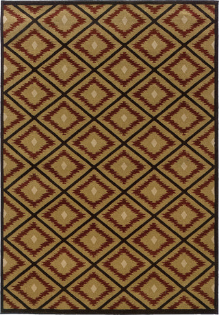 Oriental Weavers Hudson 3302B Gold/Red Area Rug main image