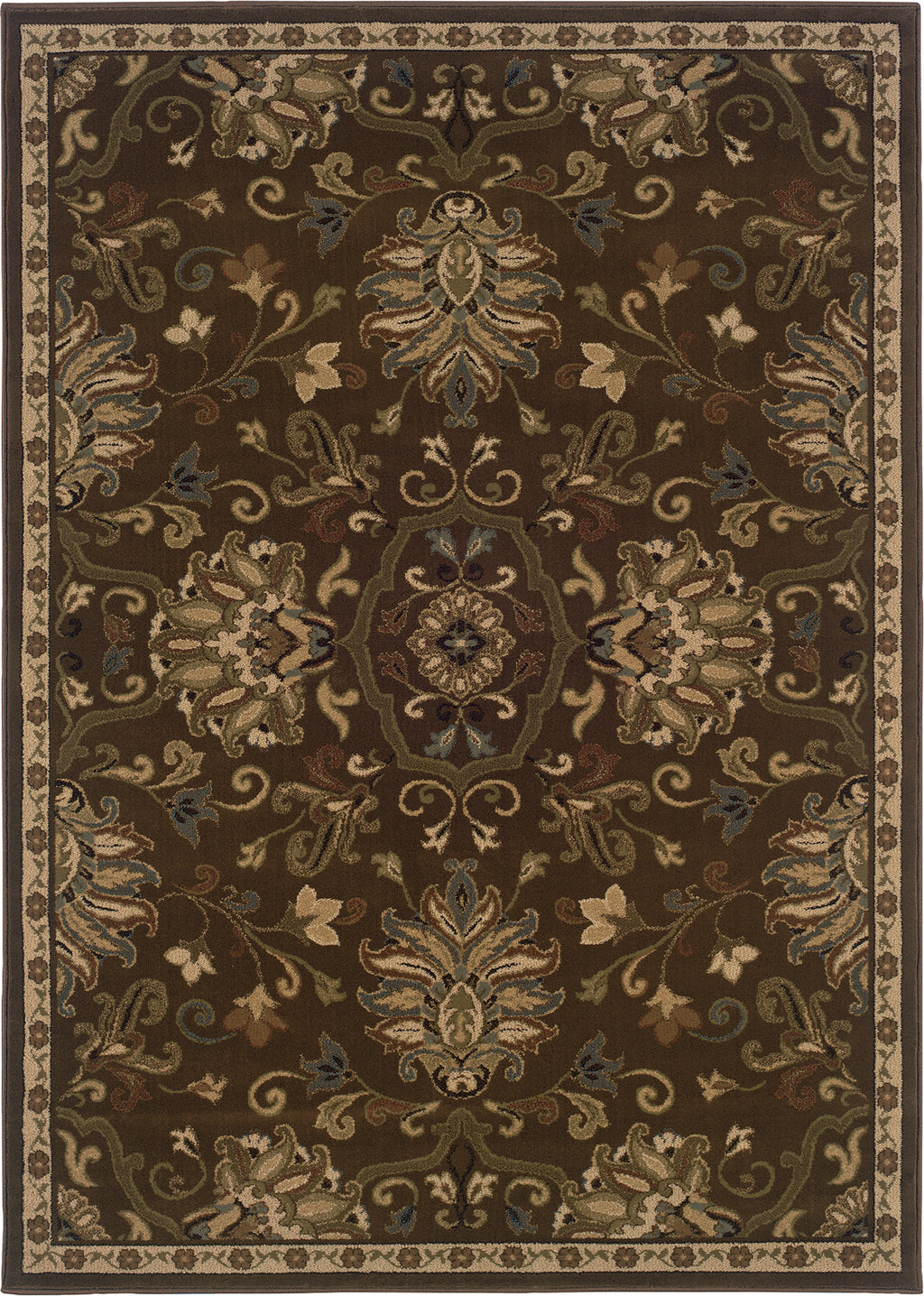 Oriental Weavers Hudson 042H1 Green/Beige Area Rug main image