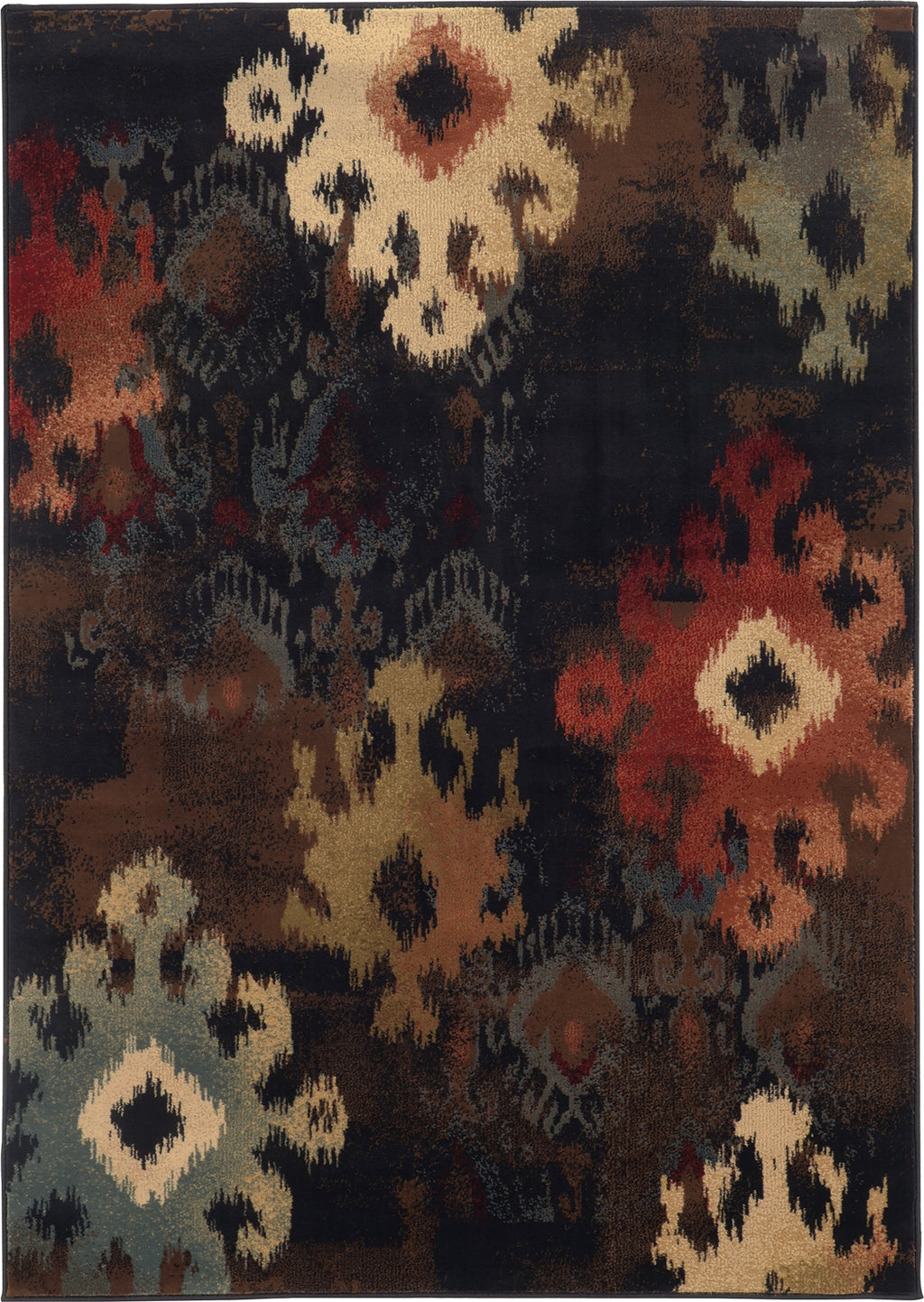Oriental Weavers Hudson 4874B Black/Brown Area Rug main image
