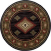 Oriental Weavers Hudson 087G1 Black/Green Area Rug Round