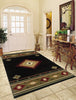 Oriental Weavers Hudson 087G1 Black/Green Area Rug Lifestyle Image Feature