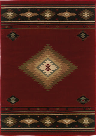 Oriental Weavers Hudson 087K1 Red/Green Area Rug main image