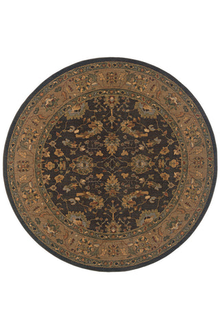 Oriental Weavers Infinity 1104F Black/Tan Area Rug 7' 8 Round