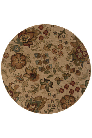 Oriental Weavers Infinity 1105A Beige/Green Area Rug 7' 8 Round