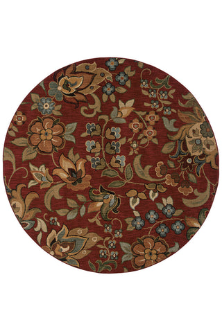 Oriental Weavers Infinity 1105B Red/Green Area Rug 7' 8 Round