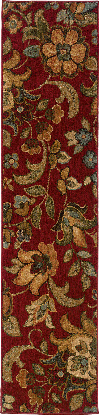 Oriental Weavers Infinity 1105B Red/Green Area Rug Runner