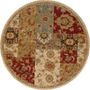 Oriental Weavers Infinity 1128A Beige/Red Area Rug 7' 8 Round