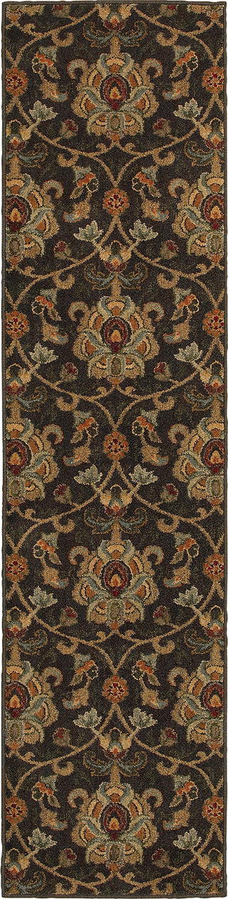 Oriental Weavers Infinity 1724E Black/Gold Area Rug Runner