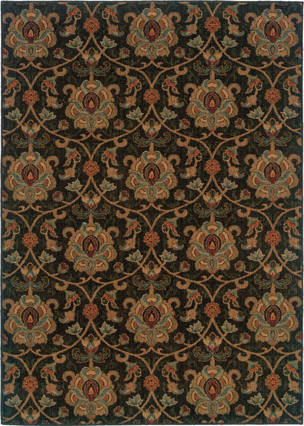 Oriental Weavers Infinity 1724E Black/Gold Area Rug main image