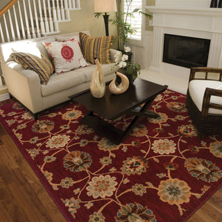 Oriental Weavers Infinity 2166B Red/Beige Area Rug Roomshot