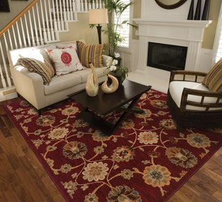 Oriental Weavers Infinity 2166B Red/Beige Area Rug RoomScene Feature